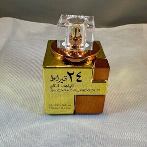 Lattafa 24 Carat Pure Gold Eau de Parfum Spray for Unisex 3.4oz New No box $60